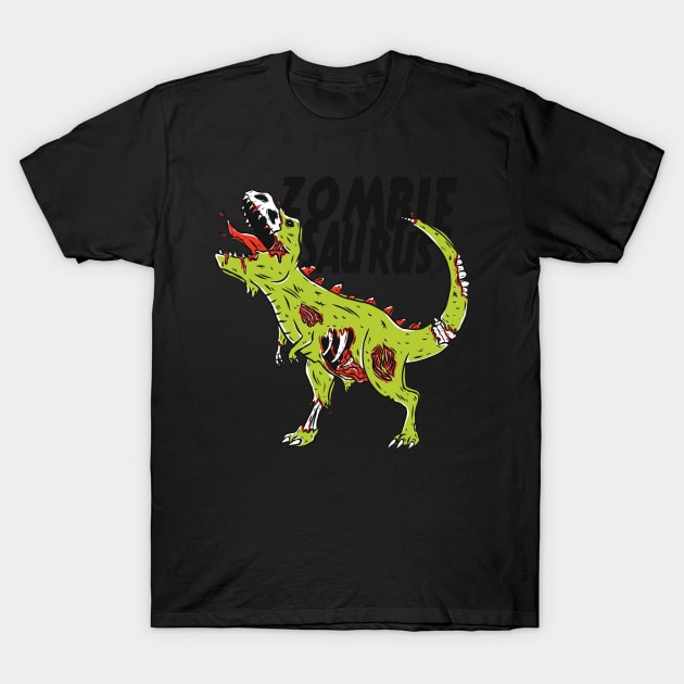 zombiesaurus T-Shirt by rueckemashirt